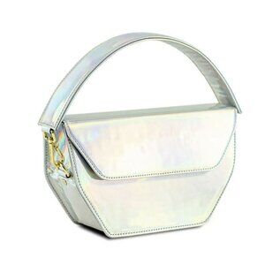 Anima Iris $625 Holographic Zoe Hand Bag Purse Designer Luxury